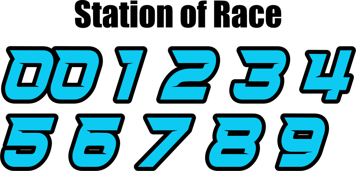 Customizable Number Stickers