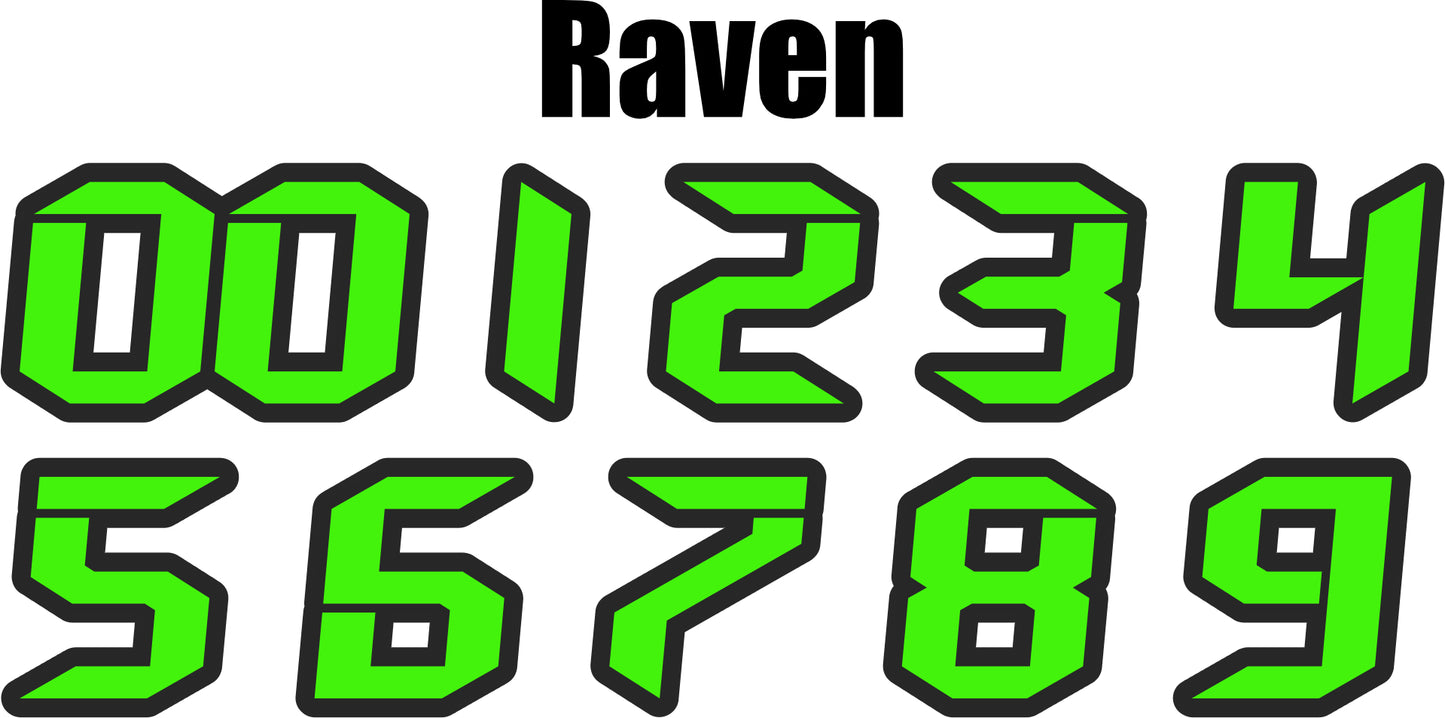 Customizable Number Stickers