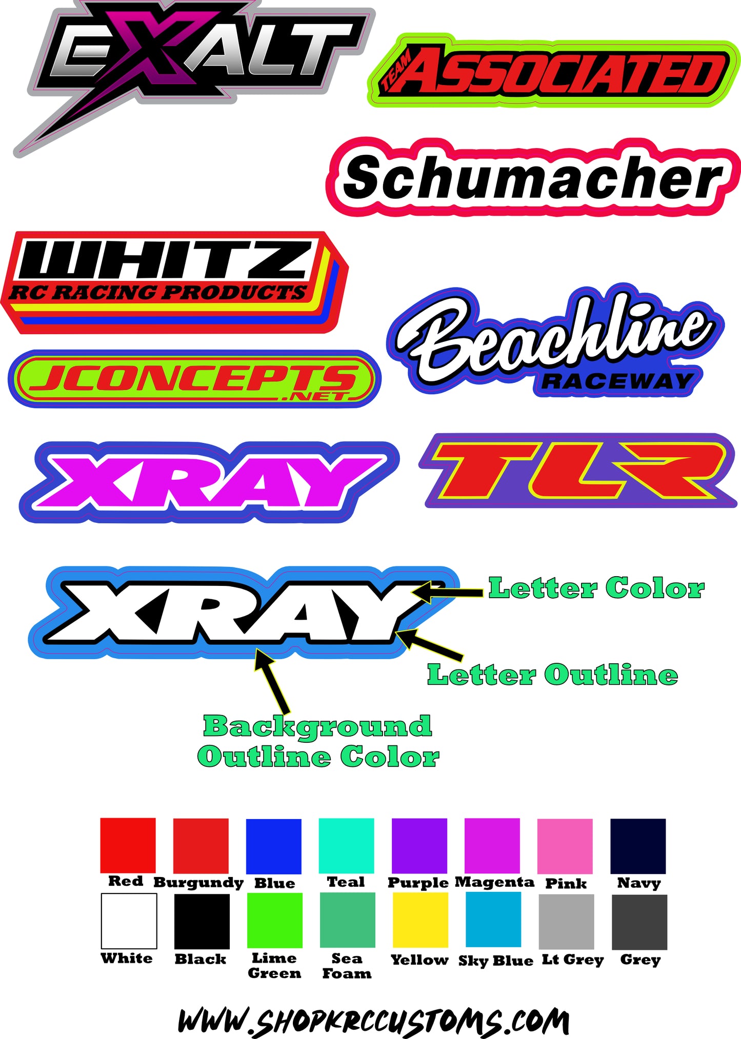 Custom Sponsor Sticker Sheet